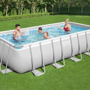 Bestway zwembad 488 x 244 x 122 cm | Rechthoekig Power Steel - Image 3