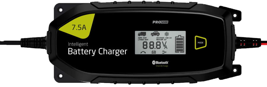 IBC7500B intelligente Acculader + Bluetooth